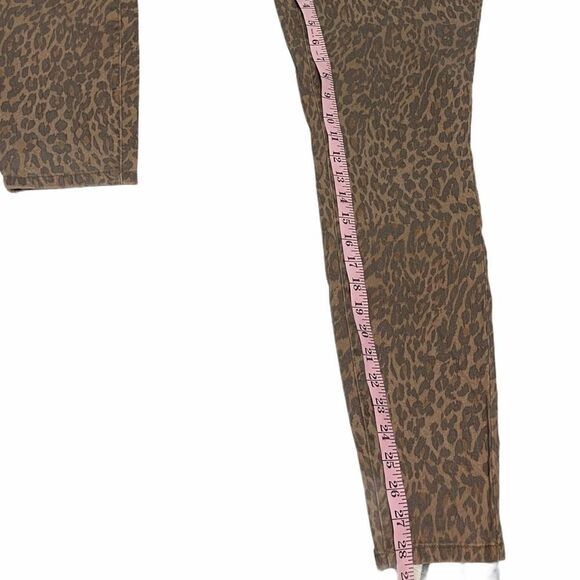 Style & Co Wild Puma Skinny Jeans Curvy Mid Rise Tummy Control Animal Print 6 - Picture 5 of 15